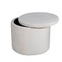 Dunken Pouf Velvet Beige 1
