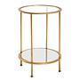 Coffee Table Casa View I Glass Metal Gold 0