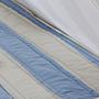 Decke Bio-Baumwolle Blau Gestreift 130x140 cm 2