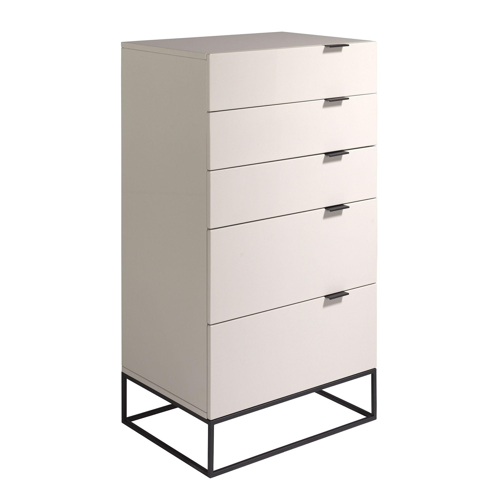 7019 Chiffonier Stahl Grau 0