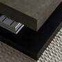 Couchtisch Beton Dekor Wabenplatte Matt Schwarz 6
