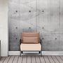 2x Caro Garten Loungesessel Anthrazit Pfirsichfarbig 2