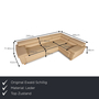 Courage Ecksofa Leder Creme 1