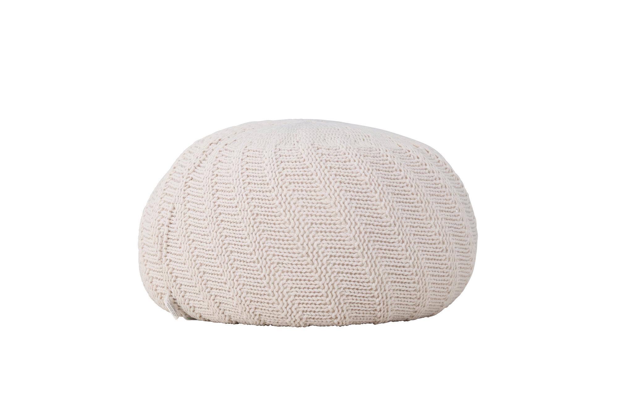 Ted Round Pouf Offwhite ⌀45cm 8
