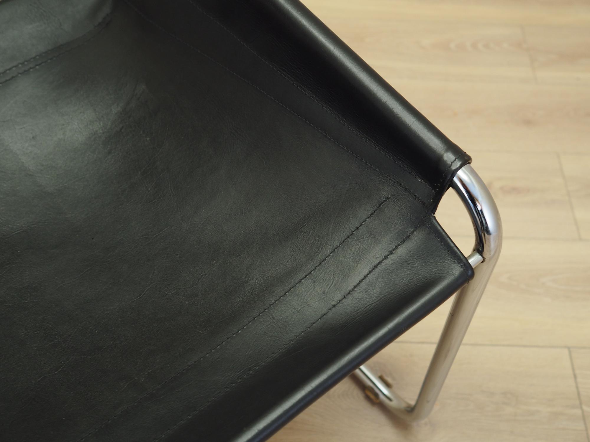 Dining chair leather 1970s 9