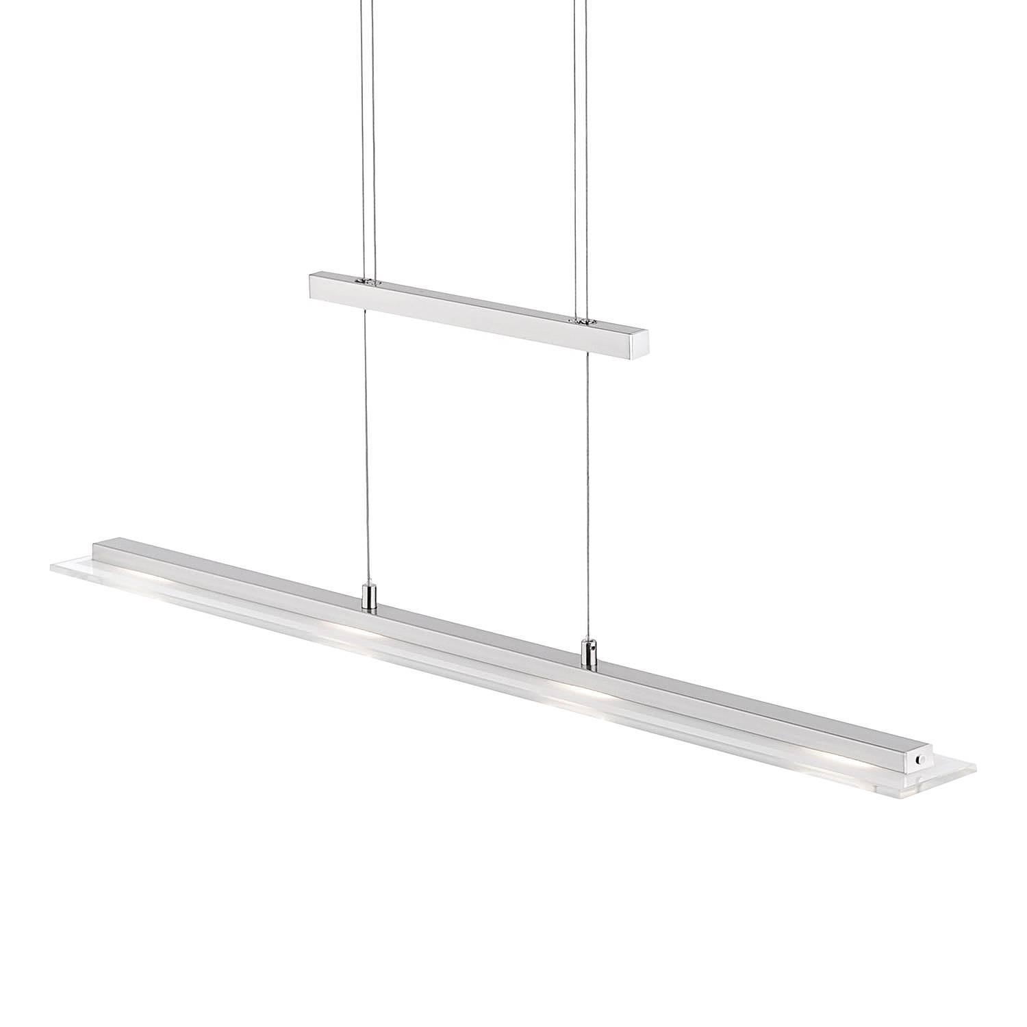 Tenso LED-Pendelleuchte Glas Eisen 3-flammig 0