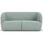 Design-Award-Winning Paula Sofa 2-Sitzer Fabio Grey Green 6