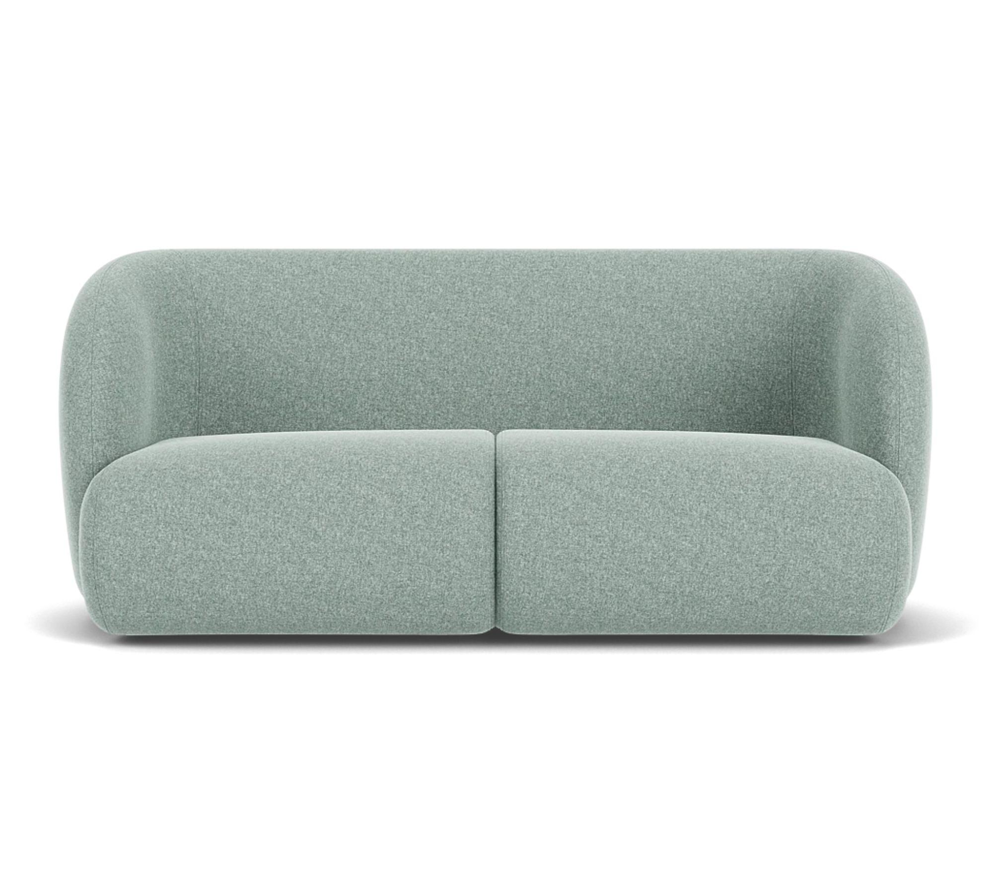 Design-Award-Winning Paula Sofa 2-Sitzer Fabio Grey Green 6