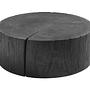 Eco 2 Vulcano Couchtisch mit Rollen Schwarz Ø 90cm 0