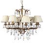 8-Light Karen Type B Chandelier Cotton Fabric Iron 0