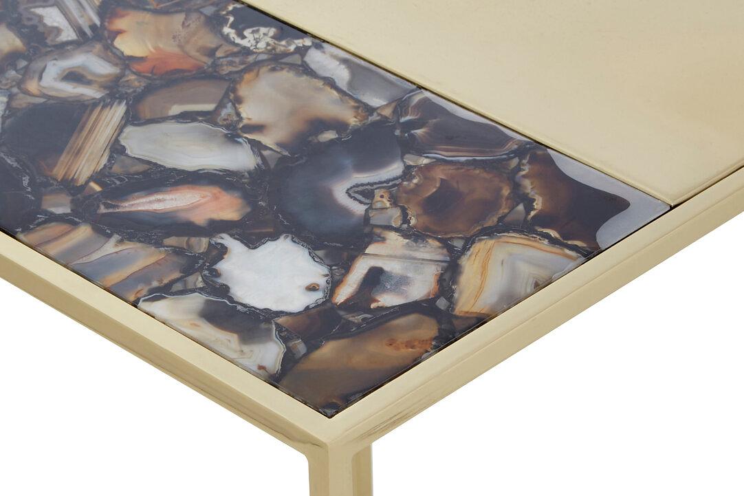 Vita Quadratischer Couchtisch Stahl Achat 3