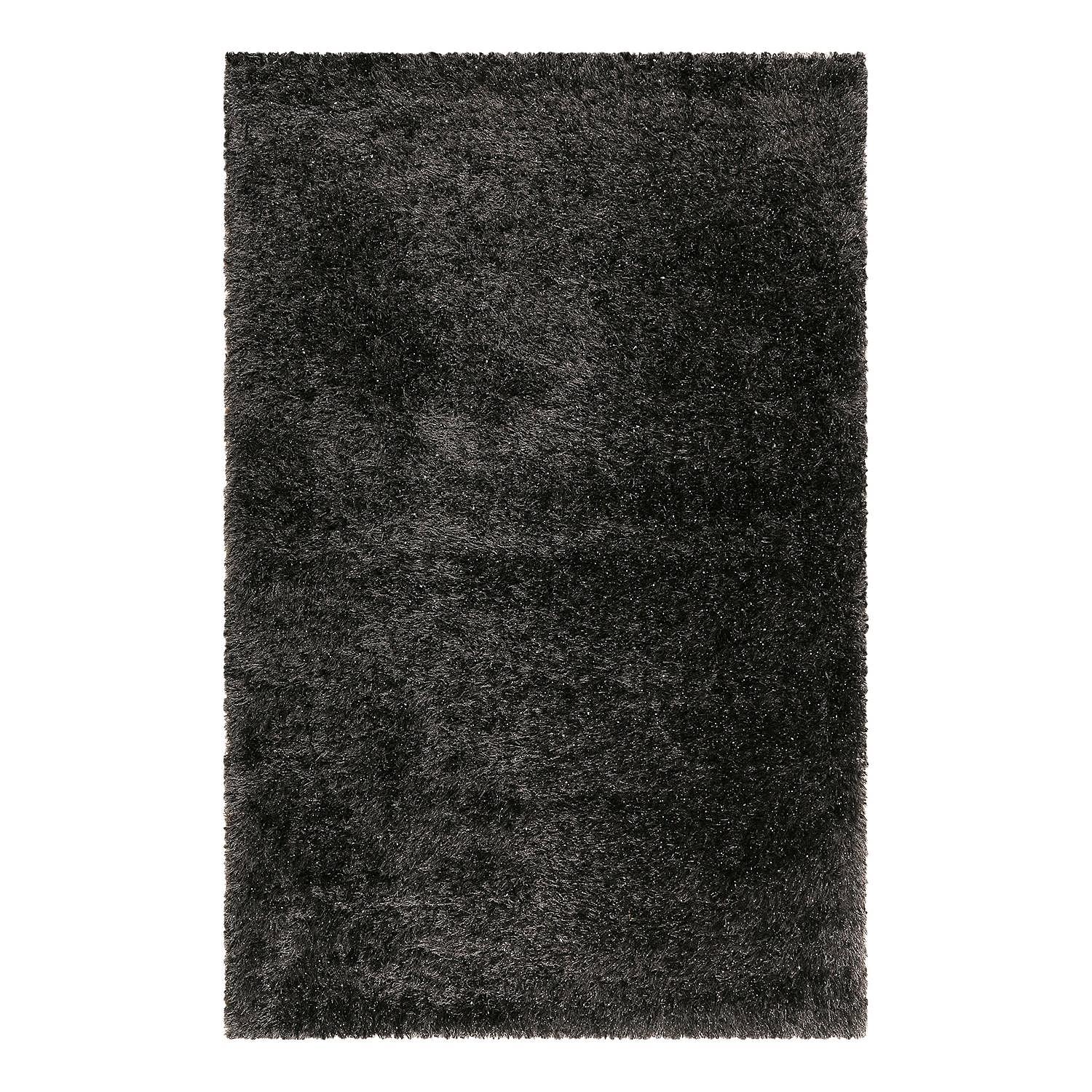 Teppich Shiny Touch II Polyester Anthrazit 80 x 150 cm 0