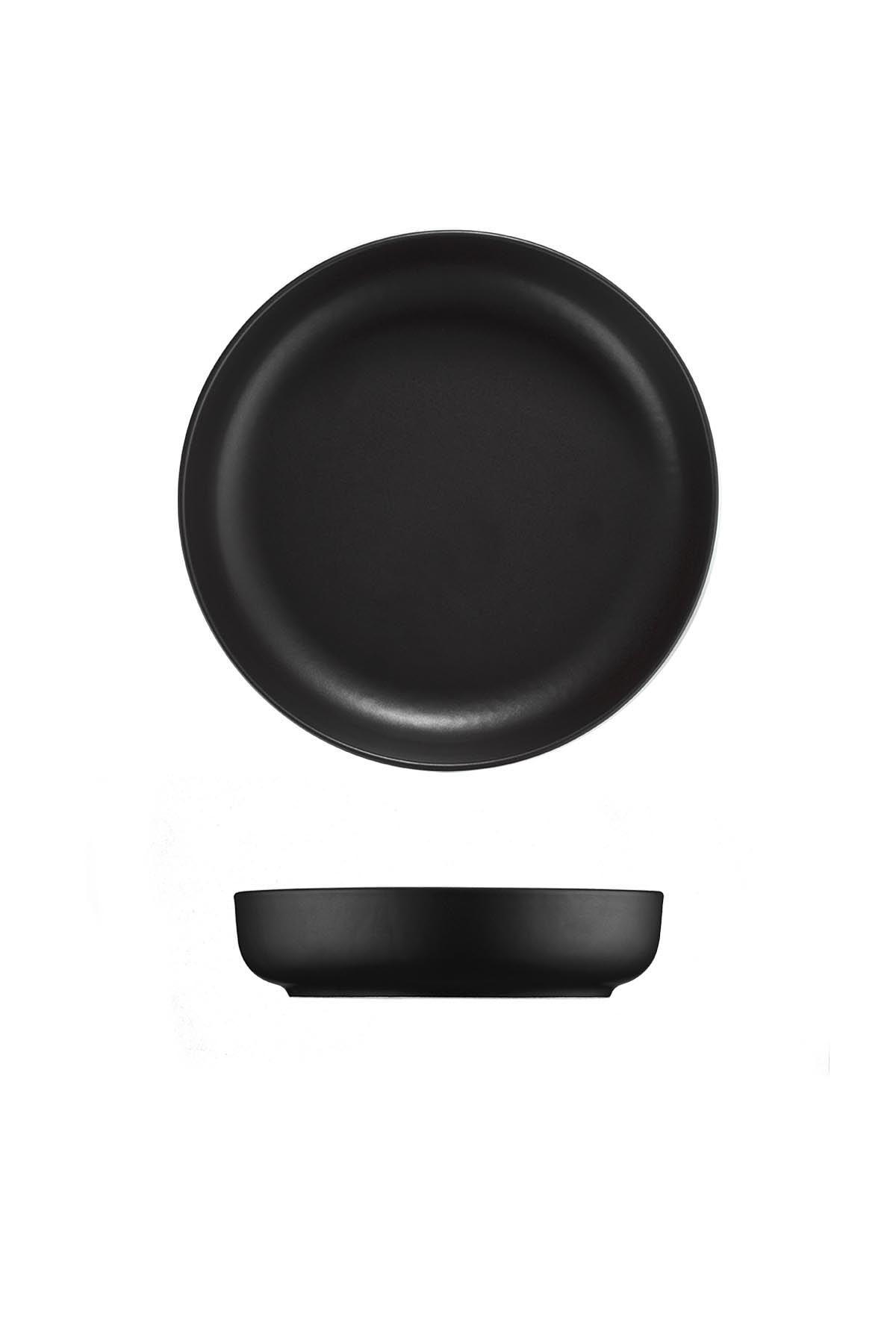 Dinnerware set 18-pc. Porcelain Matte Black 4