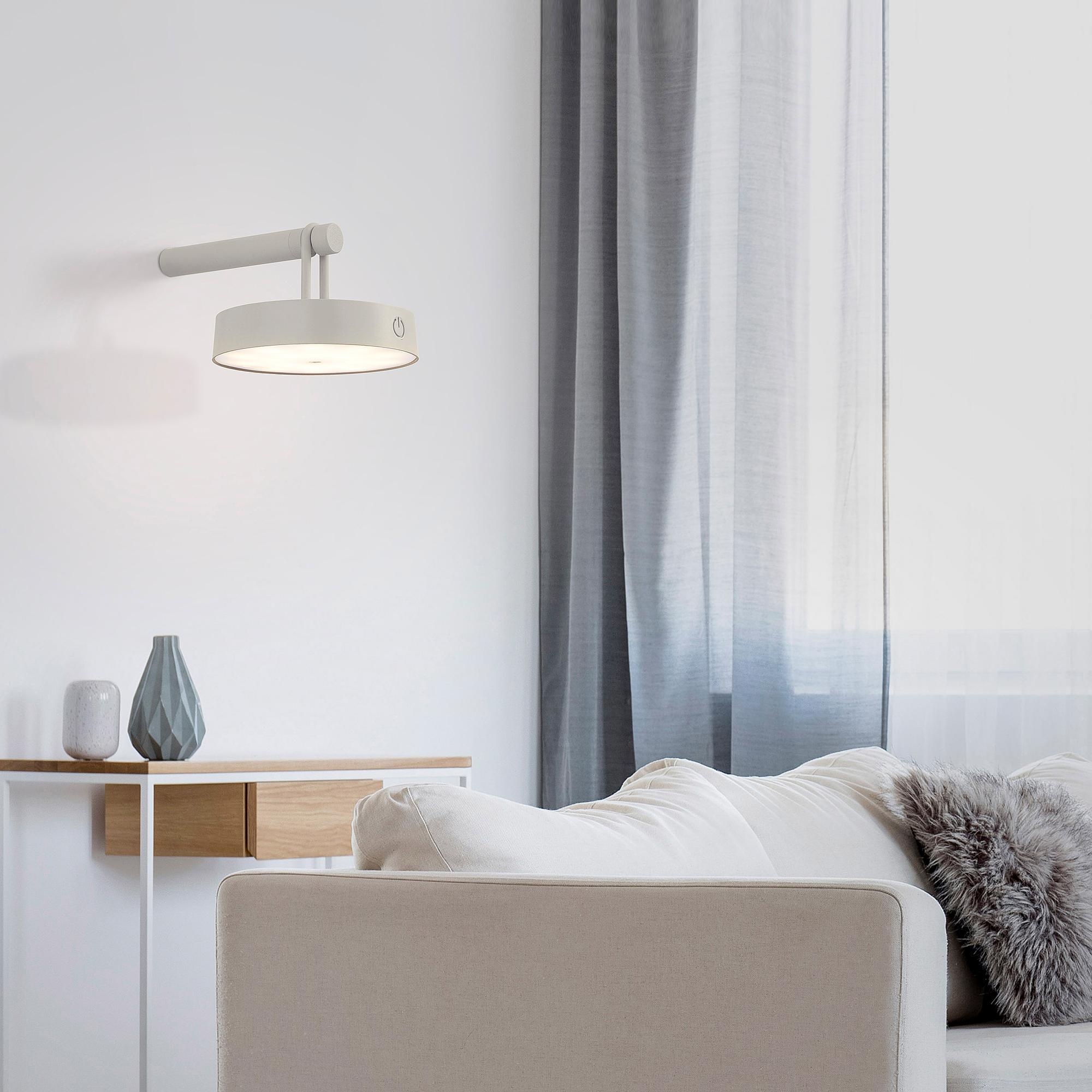 Arma LED-Wandleuchte Eisen Grau 1-flammig 1