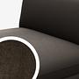 The Mammut Loveseat Aston Brown 28 Velvet fabric 3