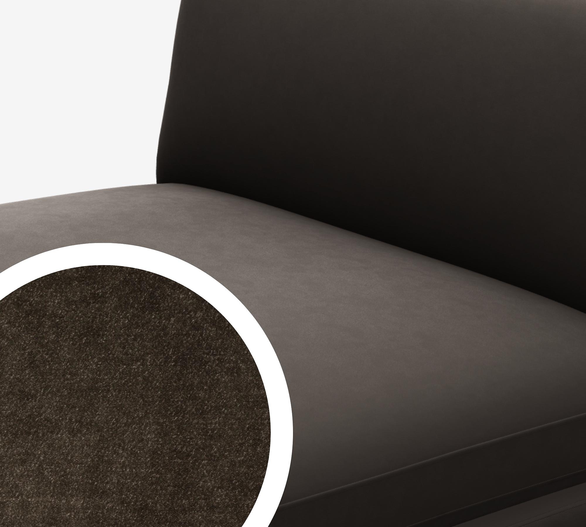 Mammuten Loveseat Aston Braun 28 Samtstoff 3