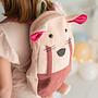 Mouse Backpack Cotton Pink 2
