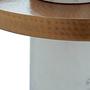 2x Agra Beistelltischen Mangoholz Messing-Finish 2