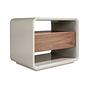 Nightstand Wood veneer Grey 0