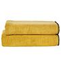 Deluxe Prime Duschtuch-Set 4-teilig Baumwolle Goldgelb 0