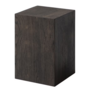 Side Table Real Wood Veneer Oak Black 0