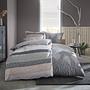 Mako Satin Bed Linen Jamiro Cotton Grey 155 x 220 cm 2