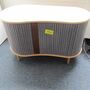 Audacious Sideboard Holz Textil Grau 3