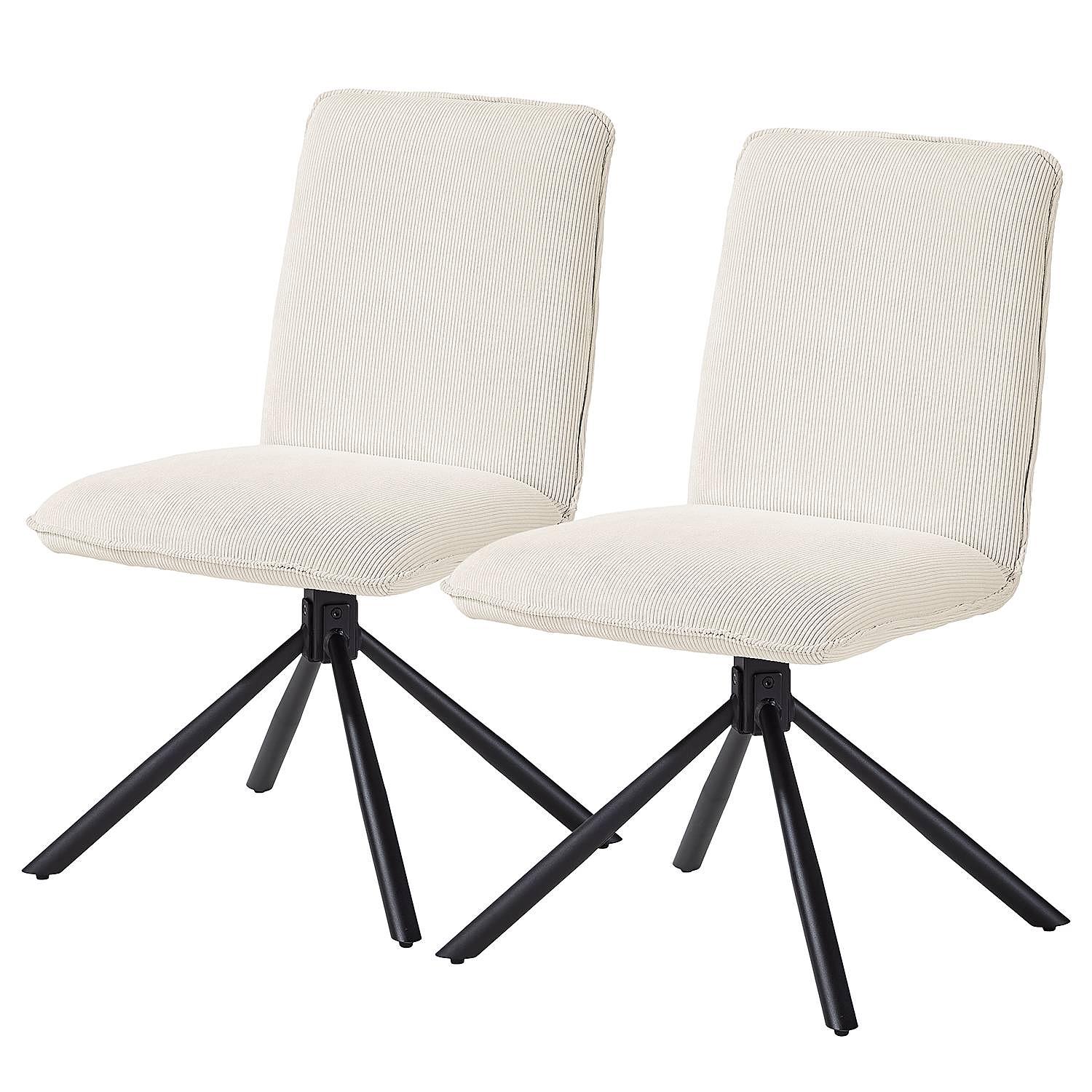 2x Esszimmerstuhl Twatasha Creme 0