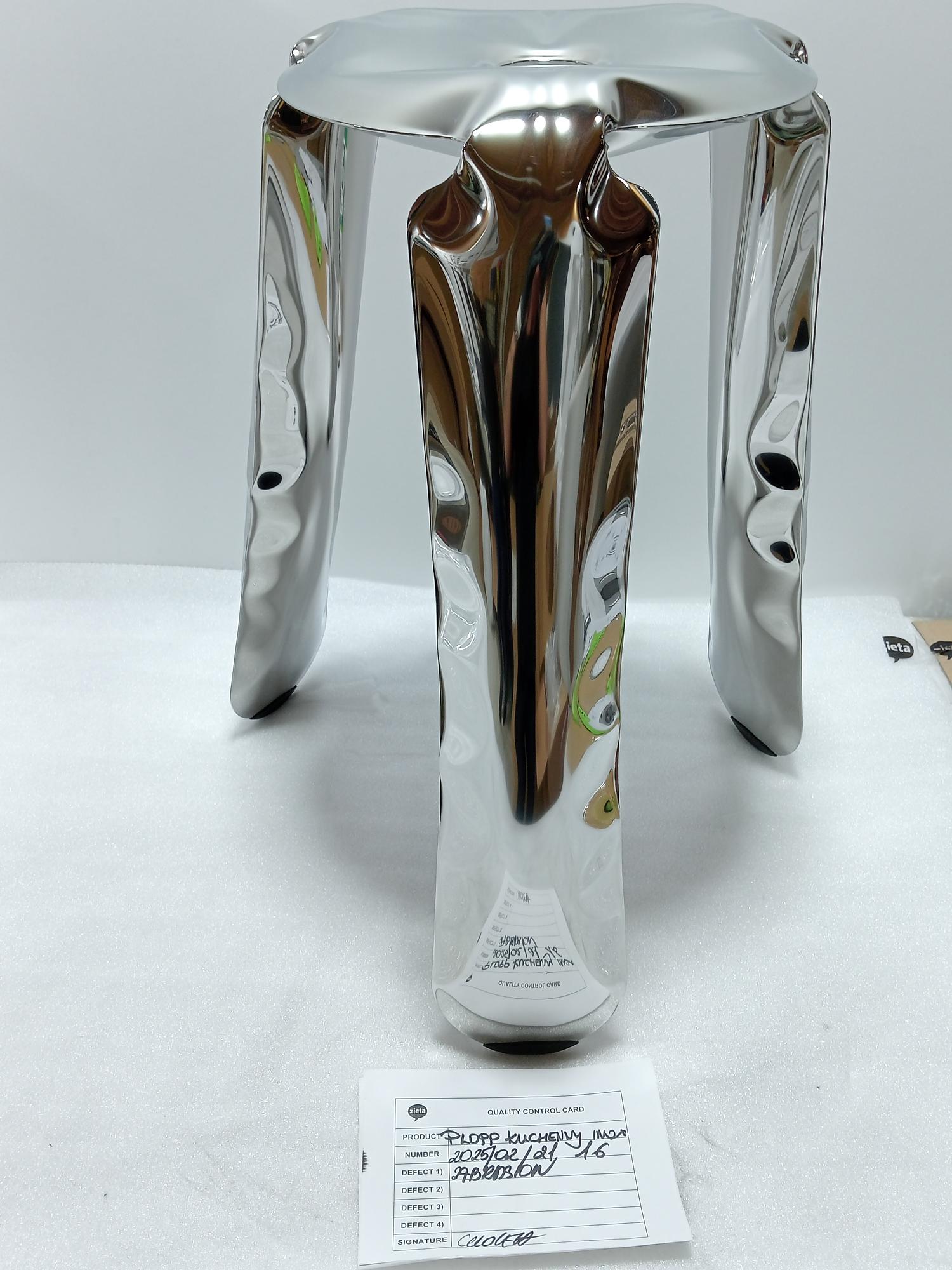 Plopp Kitchen Stool Stainless Steel Inox 2