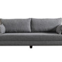 Schlafsofa 3-Sitzer Textil Grau 4