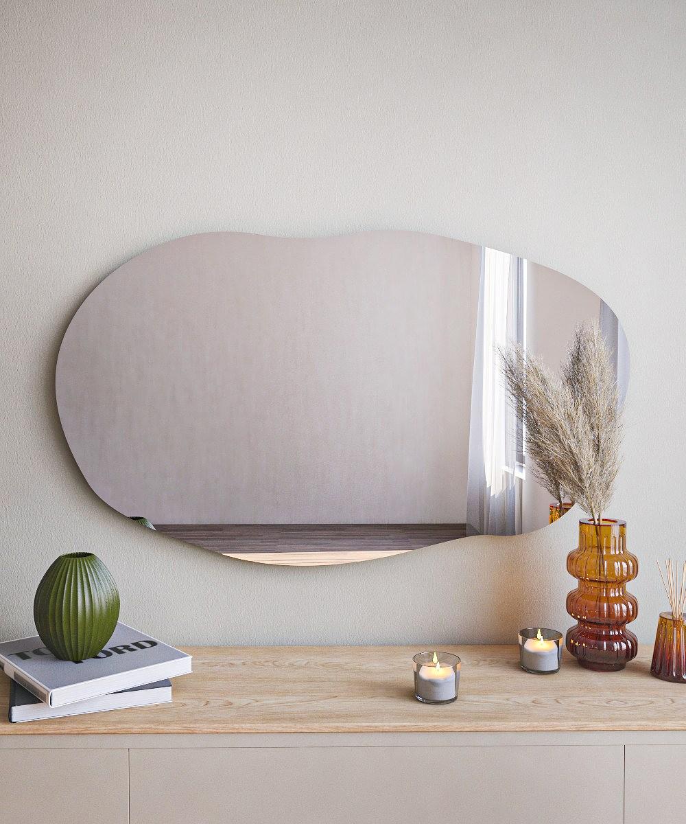 Lossa Mirror Black 52cm x 89cm 2