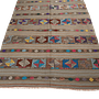 Vintage Kilim Teppich Wolle Mehrfarbig 5