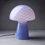 FUNGI TOWN Tischleuchte Farbglas Blau 0