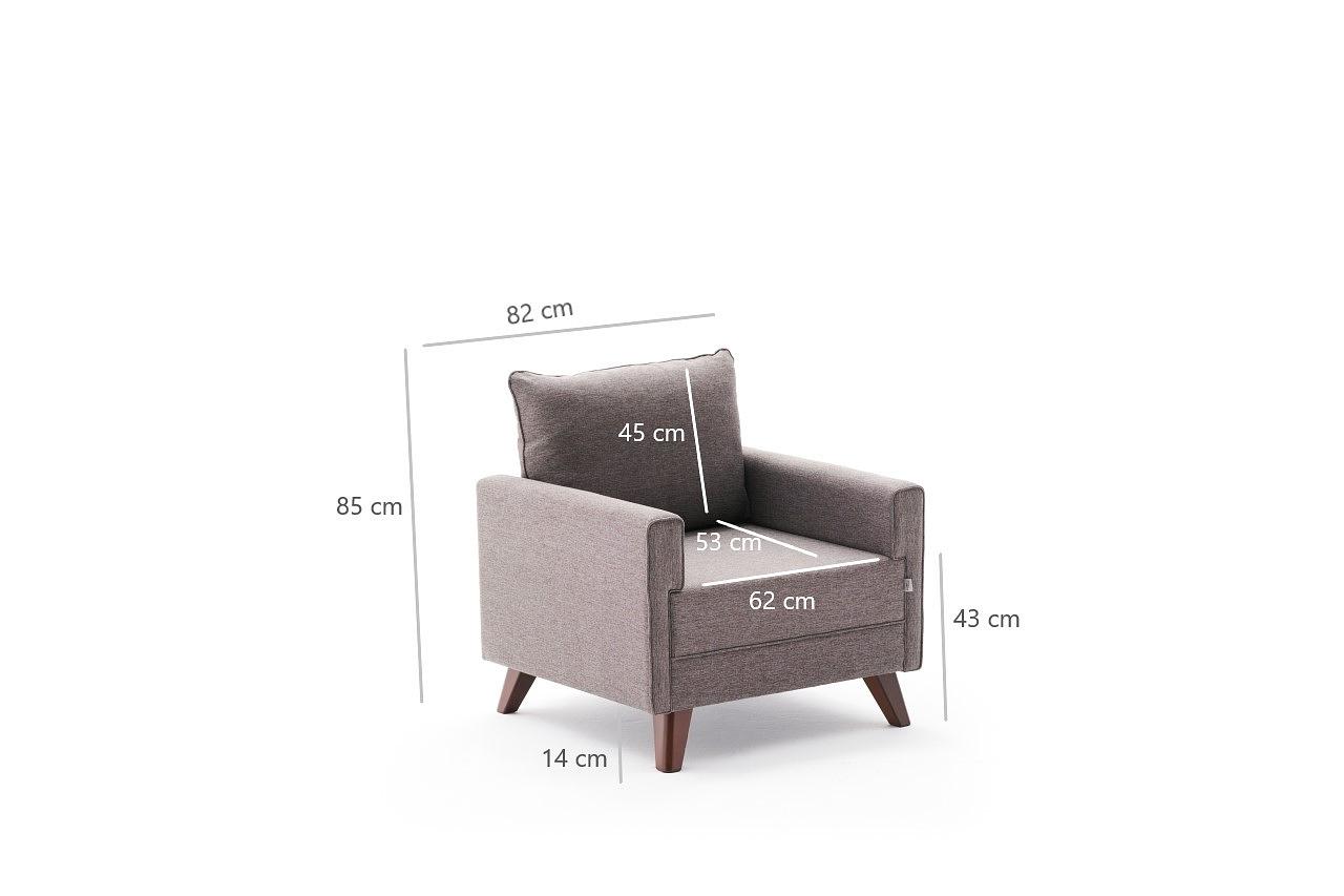 Bella Armchair Brown 6