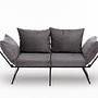 Viper Sofa 2-Sitzer Grau 7