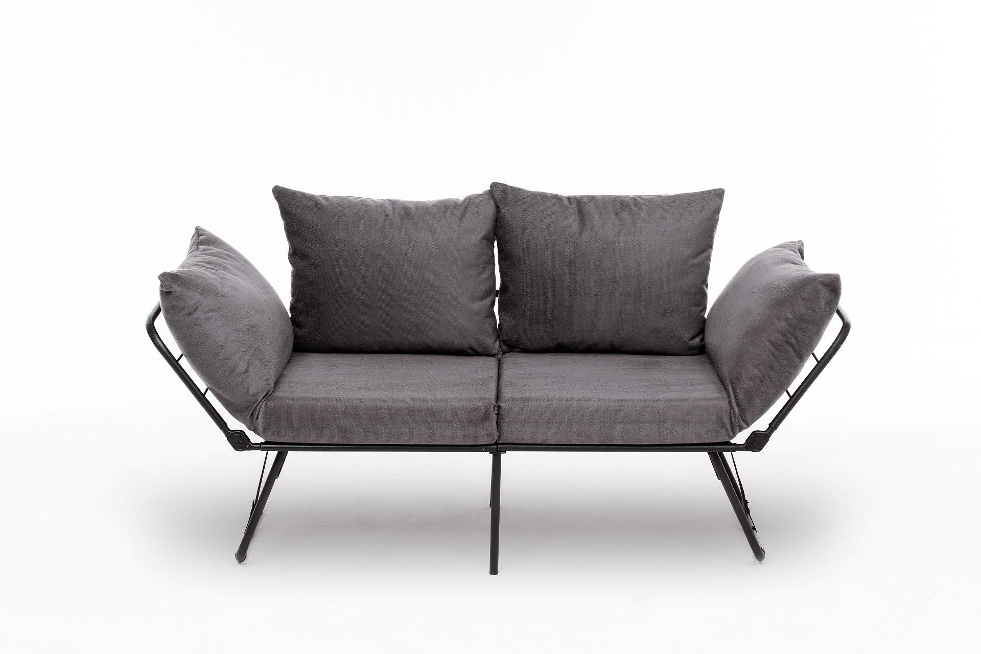 Viper Sofa 2-Sitzer Grau 7