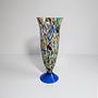 Vintage confetti spray glass vase 0