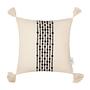 Knot Lines Kissenbezug Baumwolle Beige 0