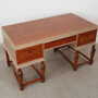 Scrivania vintage in legno marrone anni '50 7