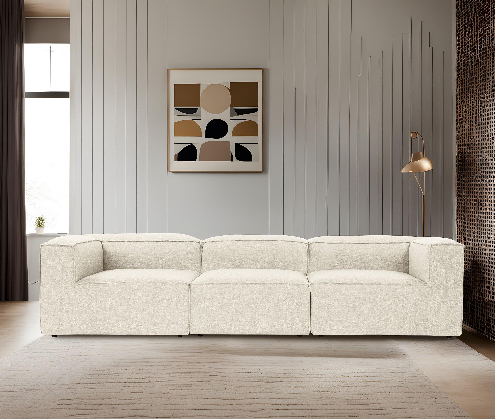 Fora 3-seater sofa ecru 1