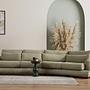 River 4-seater corner sofa Right Green 1