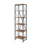 Suadiye Bookshelf Wood Veneer Black 6