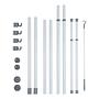 Hercules Telescopic Shelf Basic Steel White 4