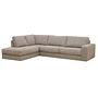 Corner Sofa Easton Left 3-Seater Fabric Beige 6