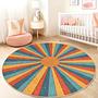 Tappeto per bambini Raggio di sole Multicolore ⌀180cm 1