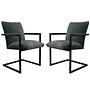 2x Boston Esszimmerstuhl Textil Metall 0