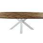 Fishbone Esstisch Eiche Metall 0