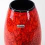 Red ceramic vase 1960s 4