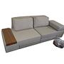 Perenna Sofa 3-Sitzer Leinen Creme 6