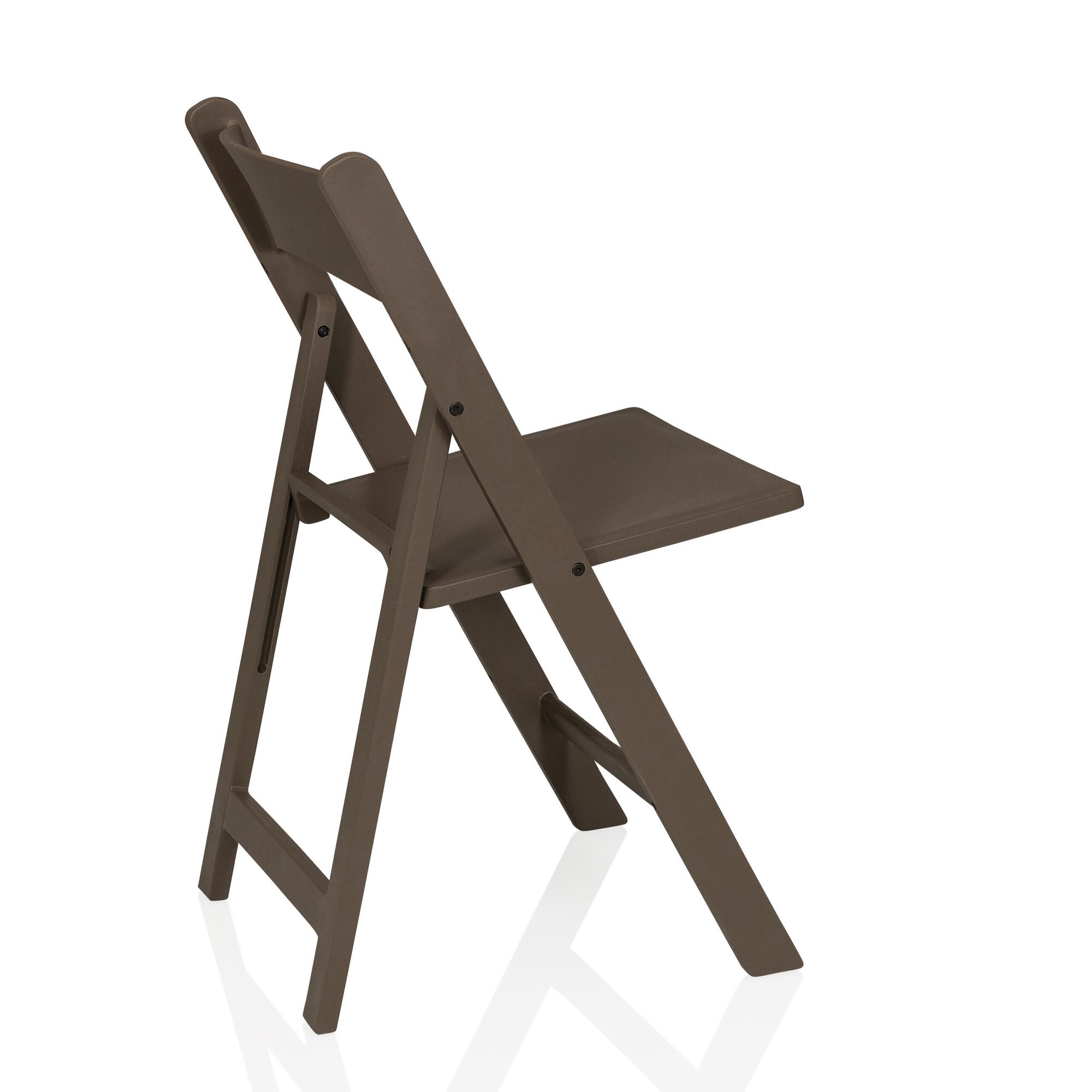 2x Travano Garden Chair Plastic Brown 6